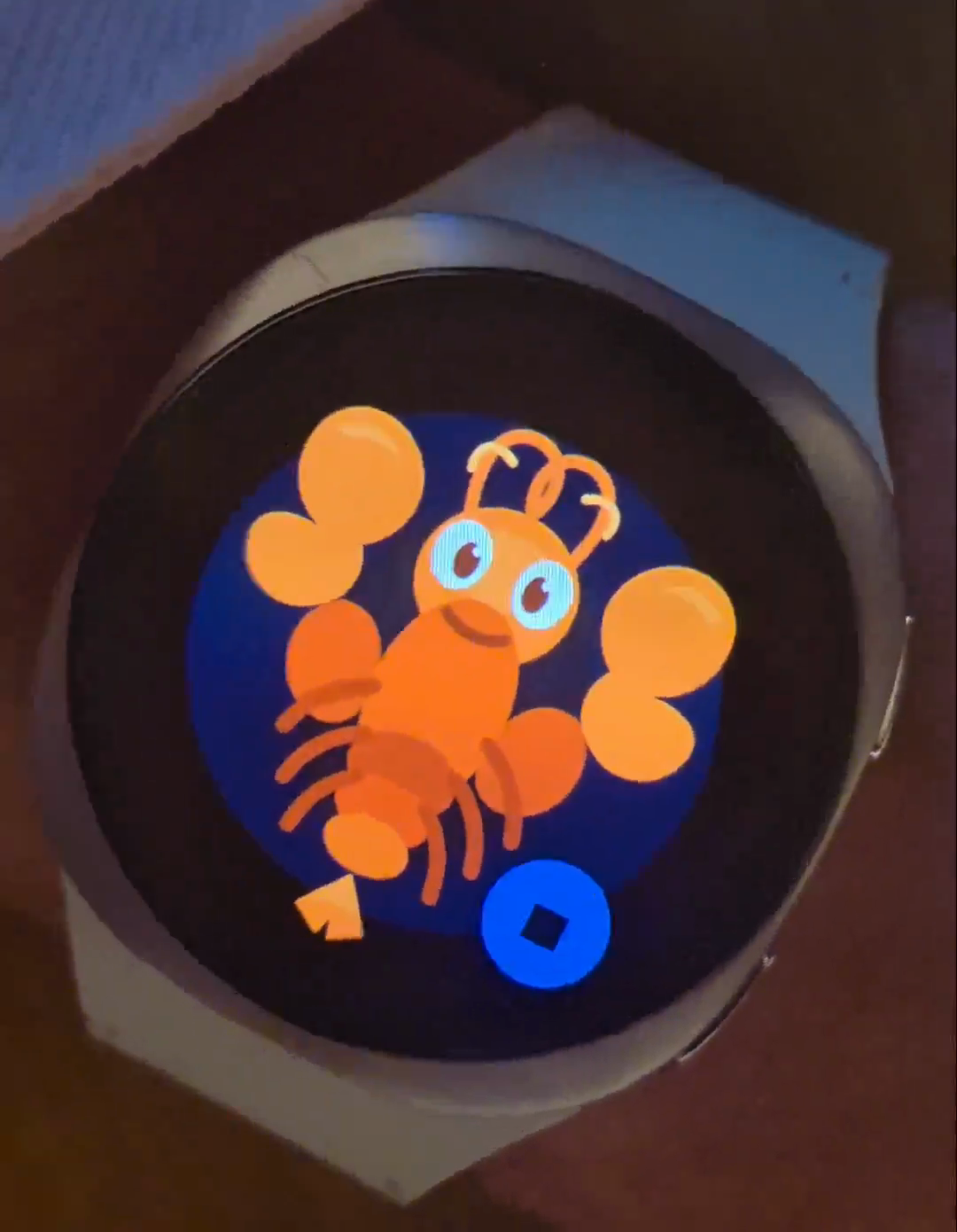 ClawWatch 2.0 demo still showing the smartwatch agent in action